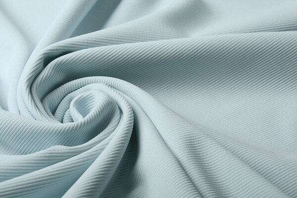 Oeko-Tex®  Ottoman Rib Jersey Stof Baby Blauw Oeko-Tex®  Ottoman Rib Jersey Stof Baby Blauw