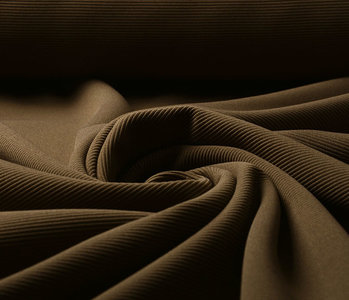 Oeko-Tex®  Ottoman Rib Jersey Fabric Mocha Brown