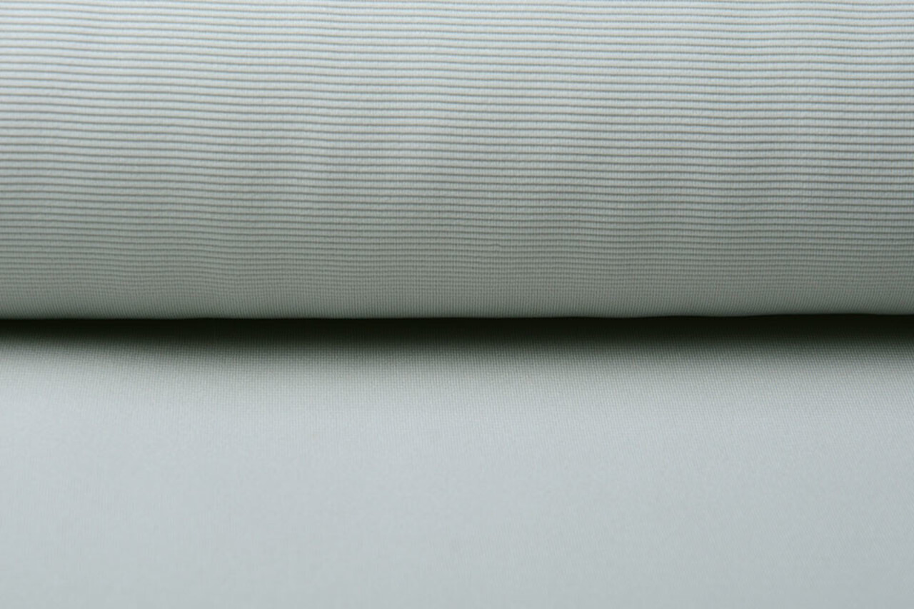 Oeko-Tex®  Ottoman Rib Jersey Stof Licht Grijs Oeko-Tex®  Ottoman Rib Jersey Stof Licht Grijs