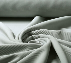 Oeko-Tex®  Ottoman Rib Jersey Stof Licht Grijs Oeko-Tex®  Ottoman Rib Jersey Stof Licht Grijs