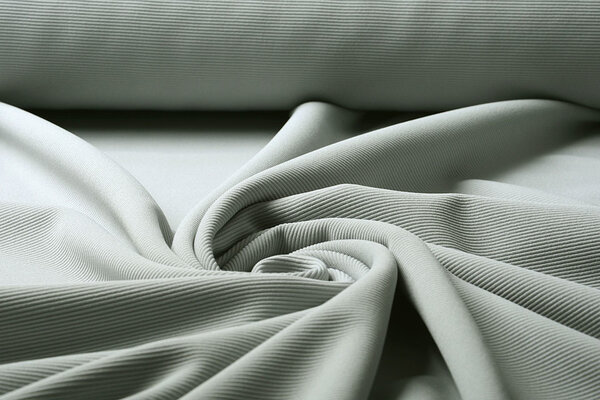 Oeko-Tex®  Ottoman Rib Jersey Fabric Light Grey Oeko-Tex®  Ottoman Rib Jersey Fabric Light Grey