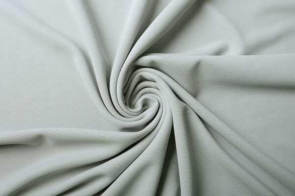 Oeko-Tex®  Ottoman Rib Jersey Fabric Light Grey Oeko-Tex®  Ottoman Rib Jersey Fabric Light Grey