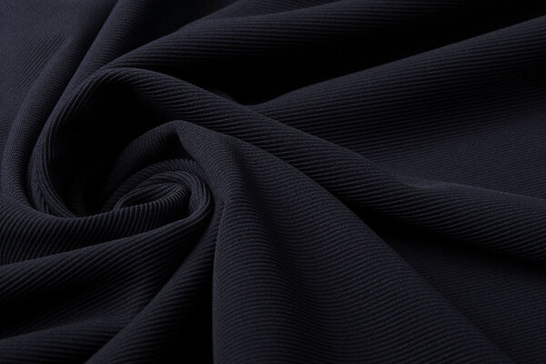 Oeko-Tex®  Ottoman Rib Jersey Stof Donker Marine Blauw Oeko-Tex®  Ottoman Rib Jersey Stof Donker Marine Blauw