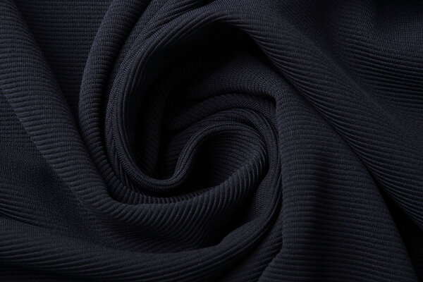 Oeko-Tex®  Ottoman Rib Jersey Fabric Dark Navy Blue Oeko-Tex®  Ottoman Rib Jersey Fabric Dark Navy Blue