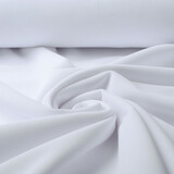 Oeko-Tex®  Ottoman Ripp Jersey Stoff Weiß