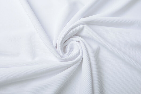 Oeko-Tex®  Ottoman Rib Jersey Fabric White