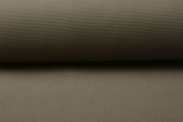 Oeko-Tex®  Ottoman Rib Jersey Stof Taupe Oeko-Tex®  Ottoman Rib Jersey Stof Taupe