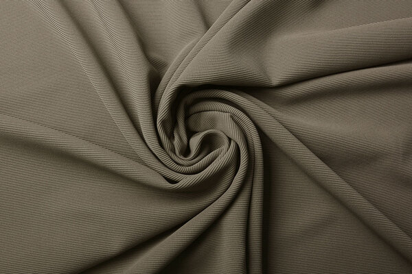 Oeko-Tex®  Ottoman Ripp Jersey Stoff Taupe Oeko-Tex®  Ottoman Ripp Jersey Stoff Taupe