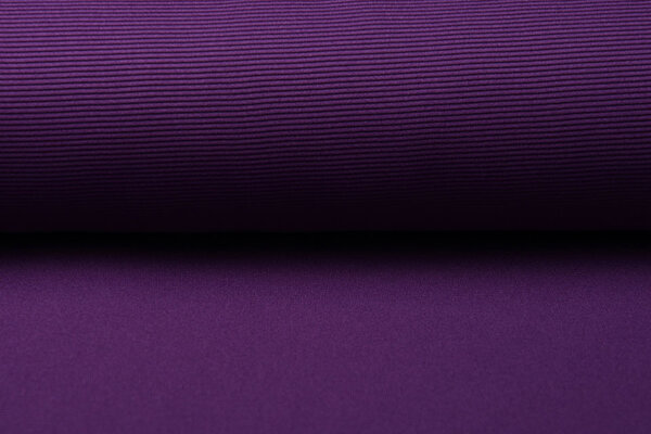 Oeko-Tex®  Ottoman Rib Jersey Fabric Purple