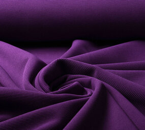 Oeko-Tex®  Ottoman Rib Jersey Fabric Purple