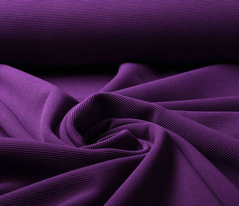 Oeko-Tex®  Ottoman Rib Jersey Fabric Purple