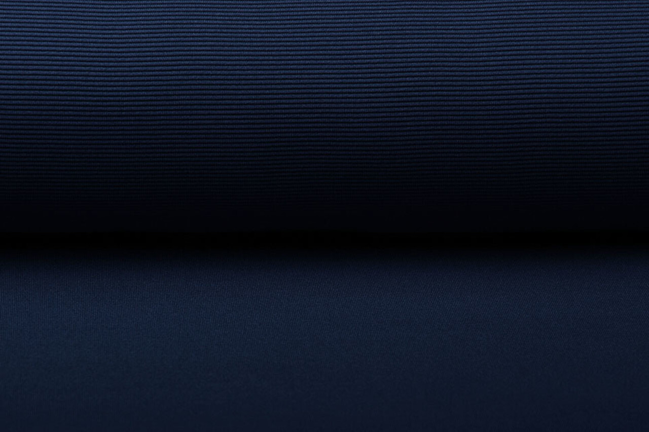 Oeko-Tex®  Ottoman Rib Jersey Fabric Navy Blue Oeko-Tex®  Ottoman Rib Jersey Fabric Navy Blue