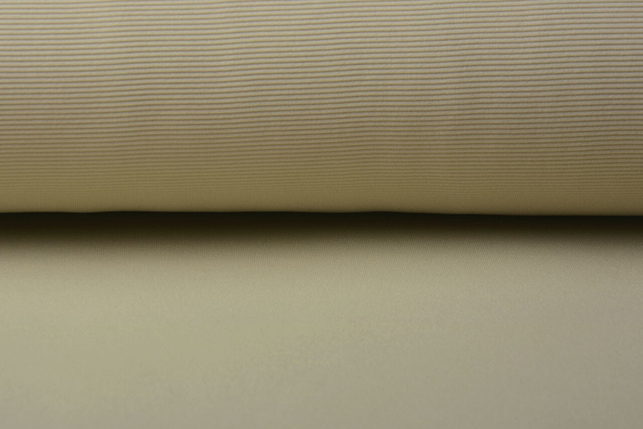 Oeko-Tex®  Ottoman Rib Jersey Stof Beige Oeko-Tex®  Ottoman Rib Jersey Stof Beige