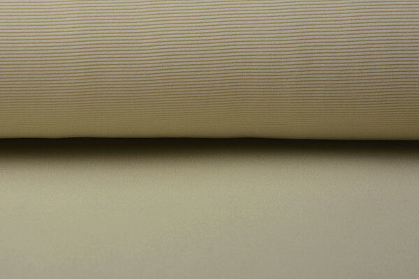 Oeko-Tex®  Ottoman Canalé Jersey Tela Beige