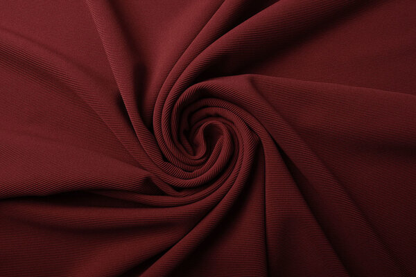 Oeko-Tex®  Ottoman Rib Jersey Stof Wijnrood Oeko-Tex®  Ottoman Rib Jersey Stof Wijnrood