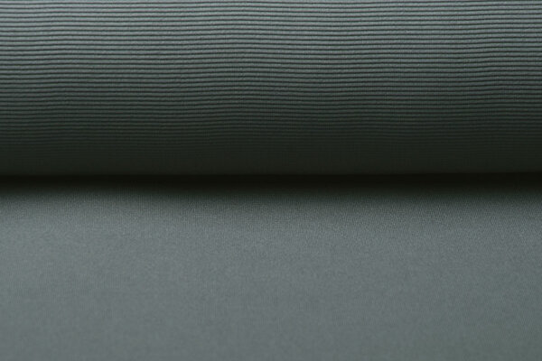 Oeko-Tex®  Ottoman Rib Jersey Fabric Grey
