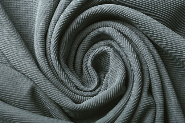 Oeko-Tex®  Ottoman Rib Jersey Fabric Grey