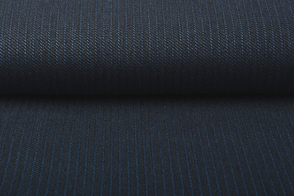 Stretch GabardineStrepen Blauw Stretch GabardineStrepen Blauw