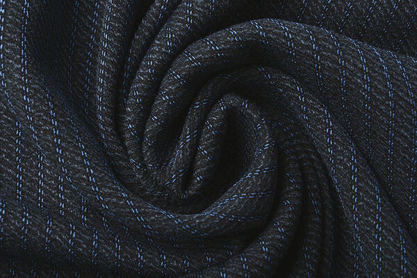 Stretch GabardineStrepen Blauw Stretch GabardineStrepen Blauw