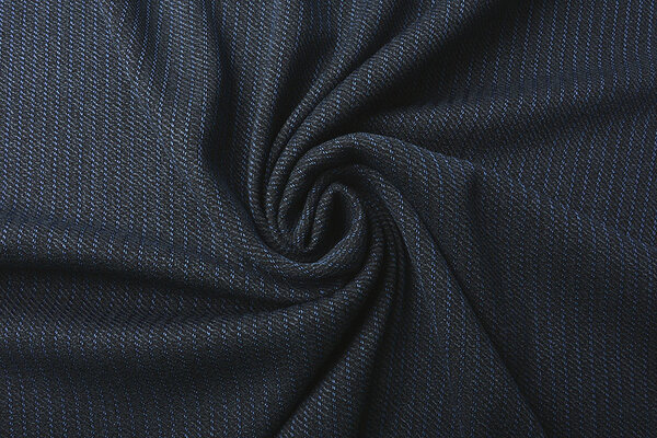 Stretch-Gabardine Streifen Blau Stretch-Gabardine Streifen Blau