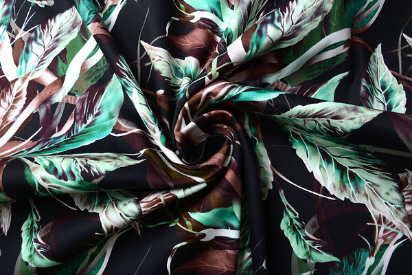 Digitaal Stretch Katoen Botanische tuin