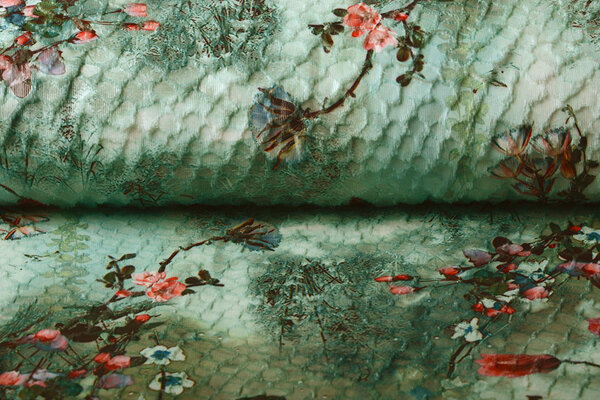 Roses Fur Bloemen Groen