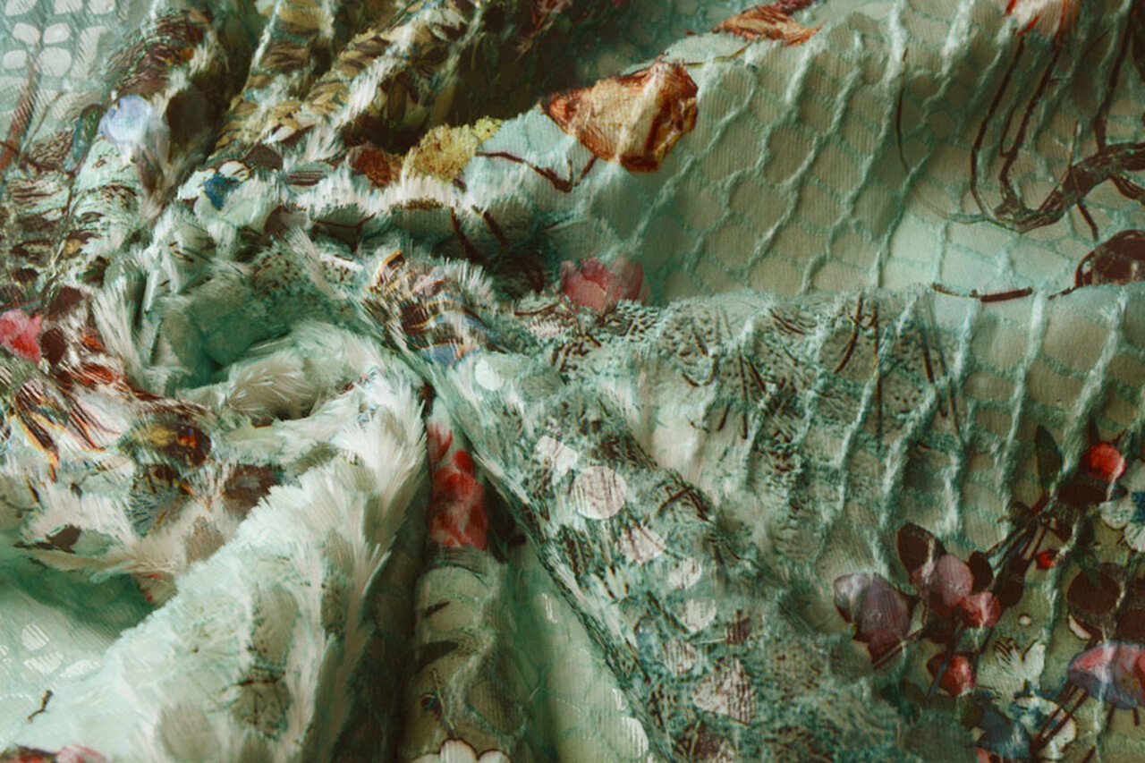 Roses Pelliccia Fiori Verde