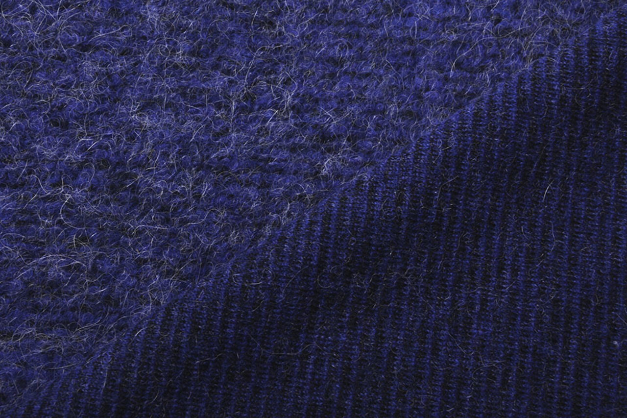 Bouclé Alpaca Azul Real