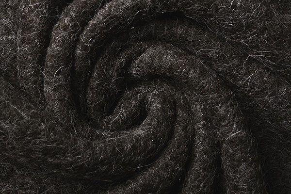 Bouclé Alpaca Marrone Scuro Bouclé Alpaca Marrone Scuro
