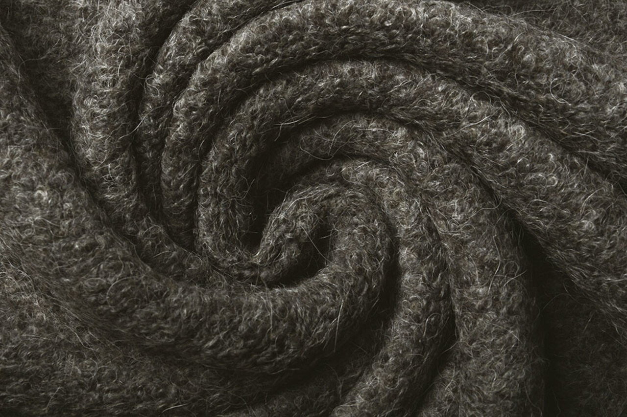 Bouclé Alpaca Grey