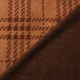 Scuba Suede Thick Jacquard Checkered Orange Brique Scuba Suede Thick Jacquard Checkered Orange Brique
