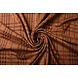 Scuba Scamosciato Thick Jacquard Quadri Arancione Mattone Scuba Scamosciato Thick Jacquard Quadri Arancione Mattone