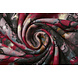 Jersey Tissu Tie Dye Fleurs Bleu Jersey Tissu Tie Dye Fleurs Bleu