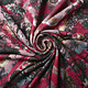 Jersey Stoff Tie Dye Blumen Rot