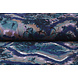 Jersey Tela Tie Dye Flores Azul Jersey Tela Tie Dye Flores Azul