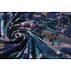 Jersey Tela Tie Dye Flores Azul Jersey Tela Tie Dye Flores Azul