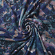 Jersey Fabric Tie Dye Flowers Blue