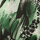 Jersey Fabric Panther Swipes Green