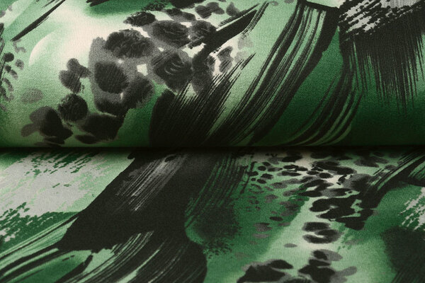 Jersey Tessuto Leopardo Swipes Verde Jersey Tessuto Leopardo Swipes Verde