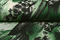 Jersey Fabric Panther Swipes Green
