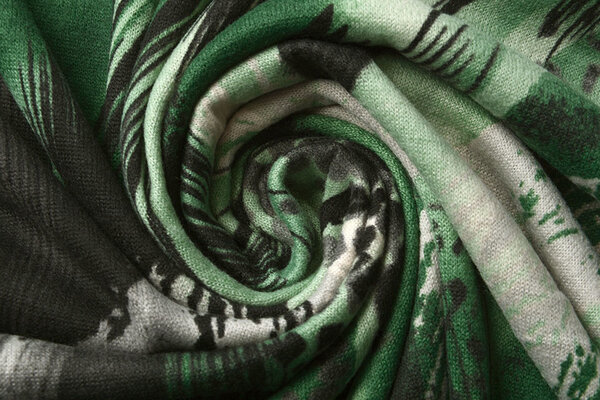 Jersey Fabric Panther Swipes Green