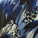 Jersey Fabric Panther Swipes Blue