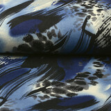 Jersey Tessuto Leopardo Swipes Blu Jersey Tessuto Leopardo Swipes Blu