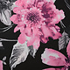 Jersey Fabric Aquarel Flowers Pink