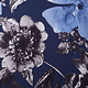 Jersey Fabric Aquarel Flowers Blue