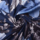 Jersey Fabric Aquarel Flowers Blue