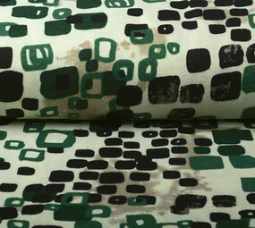 Jersey Fabric Blocks Green