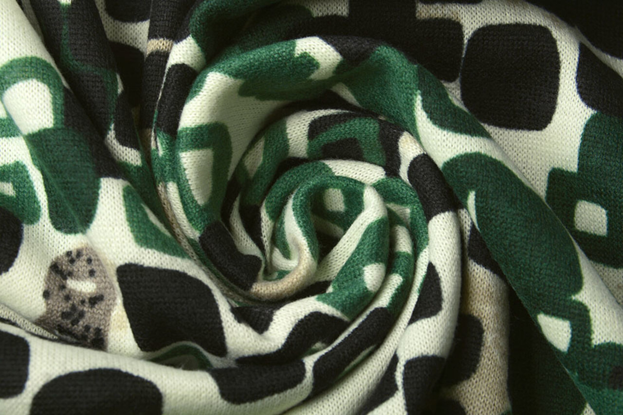 Jersey Fabric Blocks Green