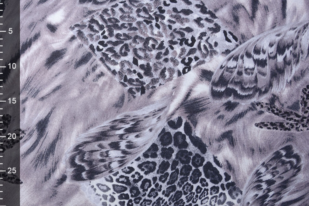 Jersey Tessuto Leopardo Wings Grigio Jersey Tessuto Leopardo Wings Grigio
