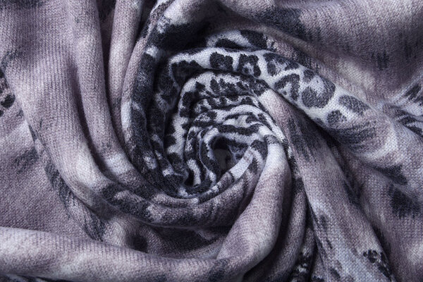 Jersey Fabric Panther Wings Grey